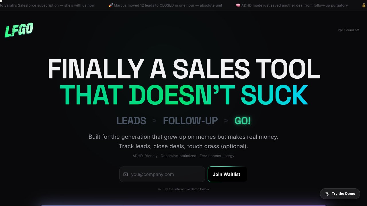 LFGO.ai · AI-powered platform